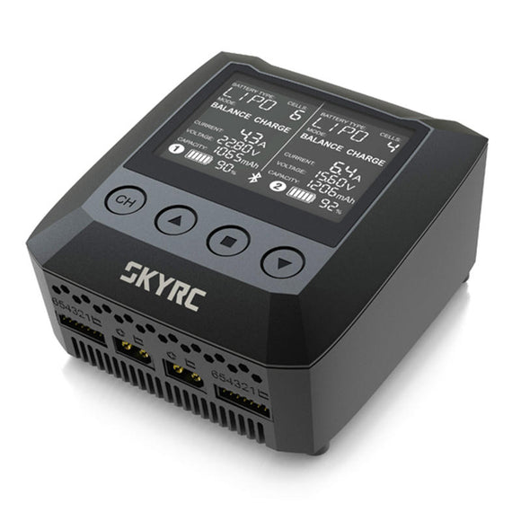SkyRC B6 Nano Duo 2x100W 15A Smart Battery Charger Discharger#SK-100146-04