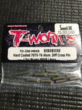 (PREORDER) T-WORKS Hard Coated 7075-T6 Alum. Diff Cross Pin For Mugen MBX8/8E/8T/8R (6pcs) #TO-258-MBX8