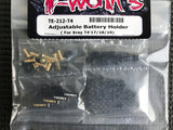 (PREORDER ITEM) T-WORKS Adjustable Battery Holder ( For Xray T4' 17/18/19/20) #TE-212-T4
