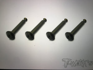(CLEARANCE ITEM) T-WORKS 7075-T6 Alum.Hard Coated Lower Shock Mount Pins ( For HB D815/RGT8 D817 V2/D819 ) 4pcs. #TO-198-HB