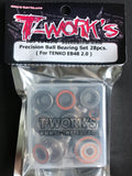 (PREORDER) T-WORKS Precision Ball Bearing Set ( For TENKO EB48 2.0 ) 28pcs. #BBS-EB482.0