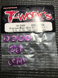 T-WORKS 4mm*11mm Aluminum Shim Set (0.5 /0.75 /1.0mm each 4 pcs.) #TA-030