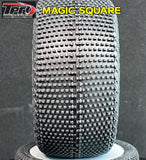 (Super soft compound ON SALE) TPRO MAGIC SQUARE 1/8 TRUGGY TIRE COMBO(NEW ZR COMPOUND)#3402