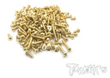 T-WORKS Gold plated steel screw set for S-WORKZ S35-4E #GSS-S35-4E
