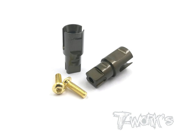 (CLEARANCE) T-WORKS 7075-T6 Hard Coated Alum. Front Spool Cups( For Xray/ Spec-R/ CSO /Team C ) #TE-163-X