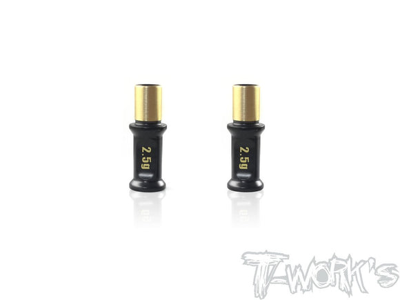 (CLEARANCE SALE, 40% OFF) T-WORKS Brass Steering Post ( For Xray T4 2020 ) 2pcs. Each 2.5g #TE-180-T420