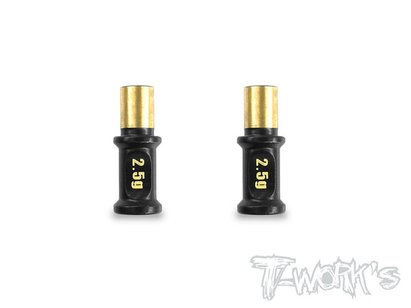 (CLEARANCE SALE) T-WORKS Brass Steering Post For Xray T4'17/18/T4'19/T4F(2pcs.)  #TE-180