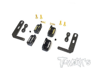 (PREORDER) T-WORKS Adjustable Battery Holder With Tape Mount Set ( For Xray T4' 17/18/19/20) #TE-210-T4