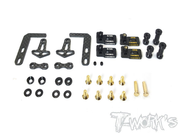(PREORDER ITEM) T-WORKS Adjustable Battery Holder ( For Xray T4' 17/18/19/20) #TE-212-T4