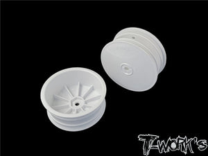 T-WORKS 2.2" 12mm Hex 4WD Front Wheels ( For B64/B74/YZ4-SF ) #TE-218-B