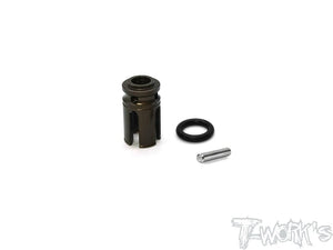 T-WORKS 7075-T6 Hard Coated Alum. Center Cup ( For Tamiya TC-01 ) #TE-TC01-N