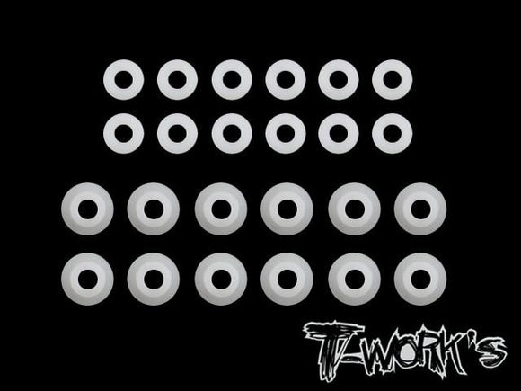 (CLEARANCE ITEM) T-WORKS POM Shock Shaft guides For Xray XB2/XB4 2015~2019 (24pcs) #TO-167