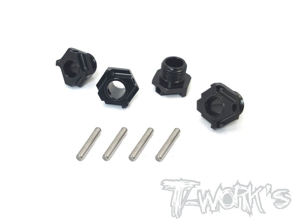 (PREORDER ITEM) T-WORKS Hard Coated 7075-T6 Alum.Light Weight Wheel Hub for Team Associated RC8 B3.1/B3.1E (4pcs.) #TO-245-A