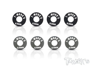 (PREORDER) T-WORKS Front Track Width Adj. Spacer For Mugen MBX7/7R/MGT7/MBX8/MBX8R (8 pcs)  #TO-248-M