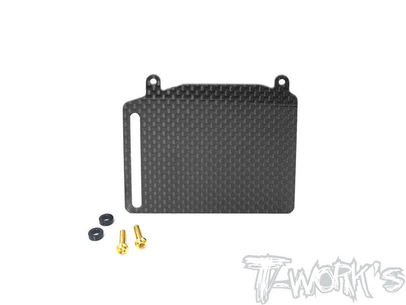 (PREORDER ITEM) T-WORKS Graphite Fuel Tank Guard ( For Team Associated RC8 T3.1 ) #TO-255-RC8T