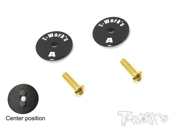 (CLEARANCE ITEM) T-WORKS 7075-T6 alum. wing center position Spacers For original Mugen MBX wing ( 2pcs) #TO-263