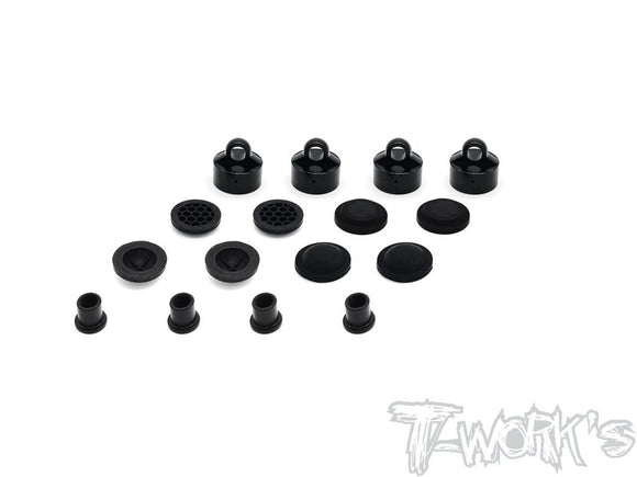 (CLEARANCE SALE, 40% OFF) T-WORKS BLADDER TYPE SHOCK CAP SET(FOR TEKNO NB48 2.0/EB48 2.0) #TO-274-T