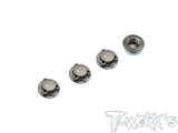 T-WORKS Light Weight serrated Wheel Nut With Cover(P1)(4 pcs) #TO-306