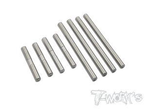 (CLEARANCE SALE, 60% OFF) T-WORKS 64 Titanium Suspension Pin Set ( For Xray T4'16 / T4'17/T4'18/T4'19/T4'20/T4F/T4'21 )#TP-051