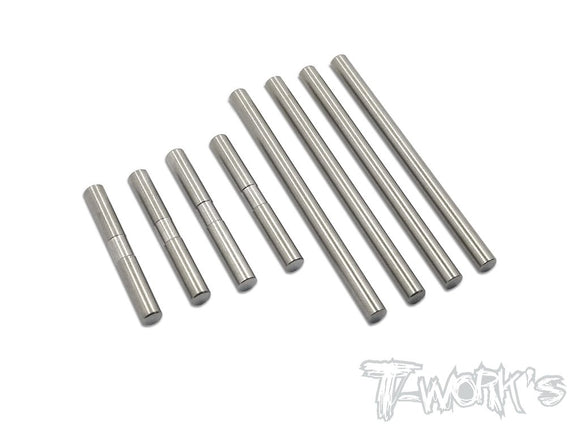 (CLEARANCE ITEM) T-WORKS 64 Titanium Suspension Pin Set ( For Xray T4'16 / T4'17/T4'18/T4'19/T4'20/T4F/T4'21 )#TP-051