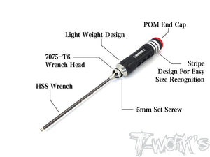 T-WORKS HSS BALL-END HEX DRIVER (1pcs)  #TT-058-BS