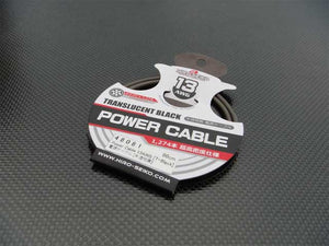 HIRO SEIKO 13AWG Translucent Black Power Cable 60cm #48081